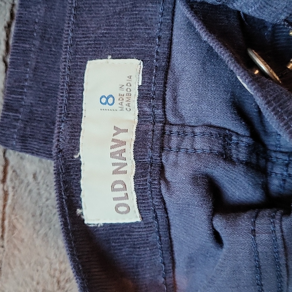 Corduroy Low-Rise Slim Leg Pants From Old Navy Size 8, New! - Picture 5 of 13